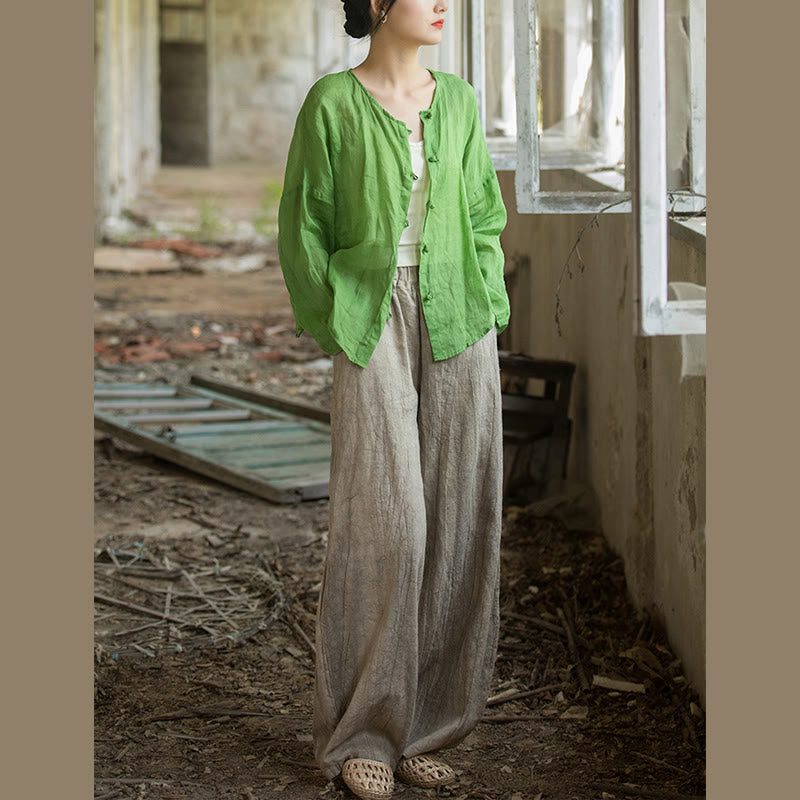 Breathable Hand-Dyed Loose Fit Yoga Harem Pants with Pockets