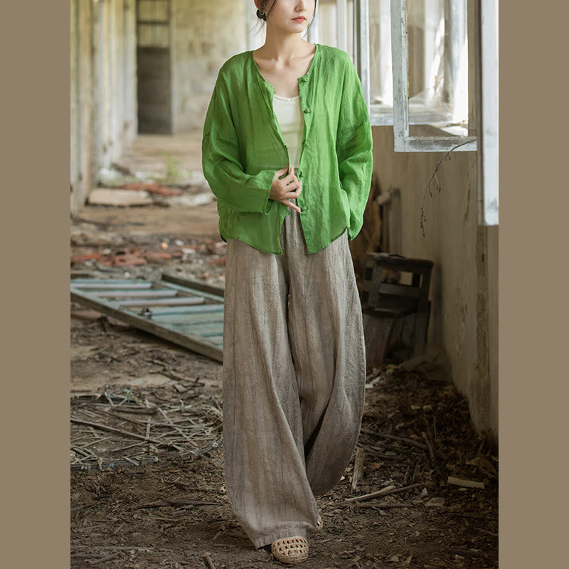 Breathable Hand-Dyed Loose Fit Yoga Harem Pants with Pockets