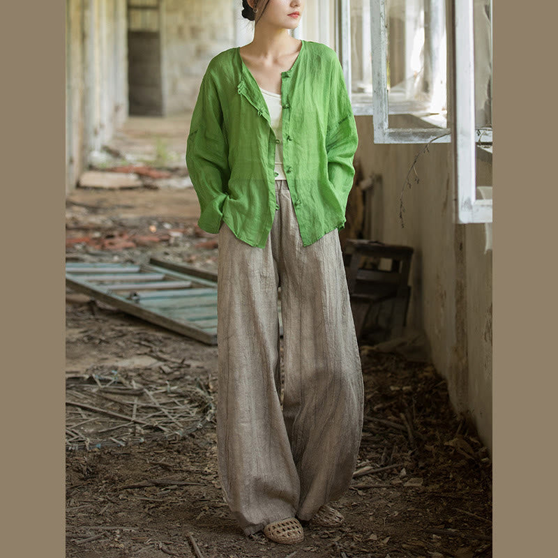 Breathable Hand-Dyed Loose Fit Yoga Harem Pants with Pockets