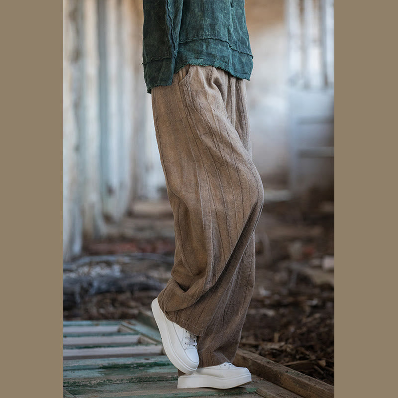 Breathable Hand-Dyed Loose Fit Yoga Harem Pants with Pockets
