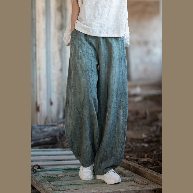 Breathable Hand-Dyed Loose Fit Yoga Harem Pants with Pockets