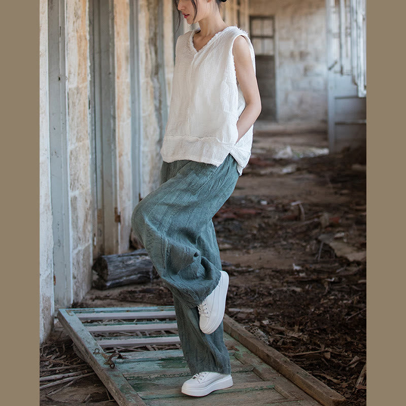 Breathable Hand-Dyed Loose Fit Yoga Harem Pants with Pockets