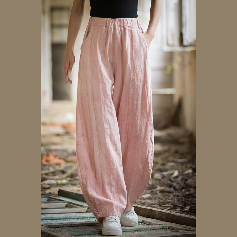 Breathable Hand-Dyed Loose Fit Yoga Harem Pants with Pockets
