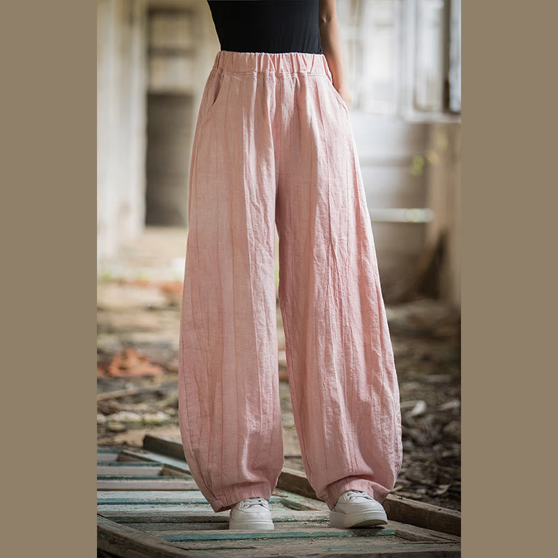 Breathable Hand-Dyed Loose Fit Yoga Harem Pants with Pockets