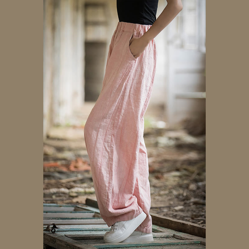 Breathable Hand-Dyed Loose Fit Yoga Harem Pants with Pockets