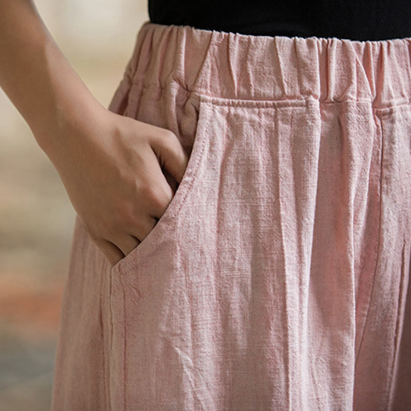 Breathable Hand-Dyed Loose Fit Yoga Harem Pants with Pockets