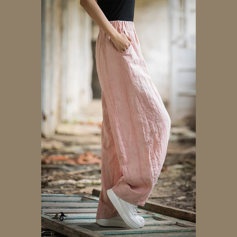 Breathable Hand-Dyed Loose Fit Yoga Harem Pants with Pockets