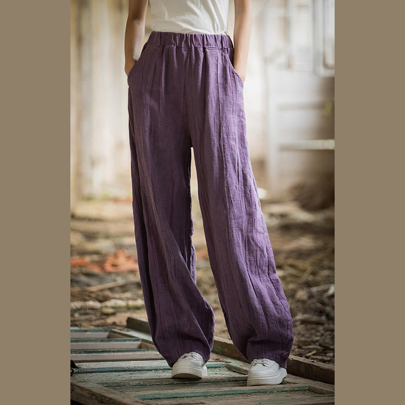 Breathable Hand-Dyed Loose Fit Yoga Harem Pants with Pockets