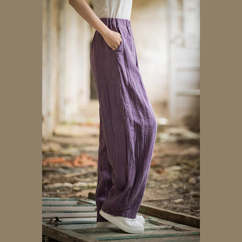 Breathable Hand-Dyed Loose Fit Yoga Harem Pants with Pockets