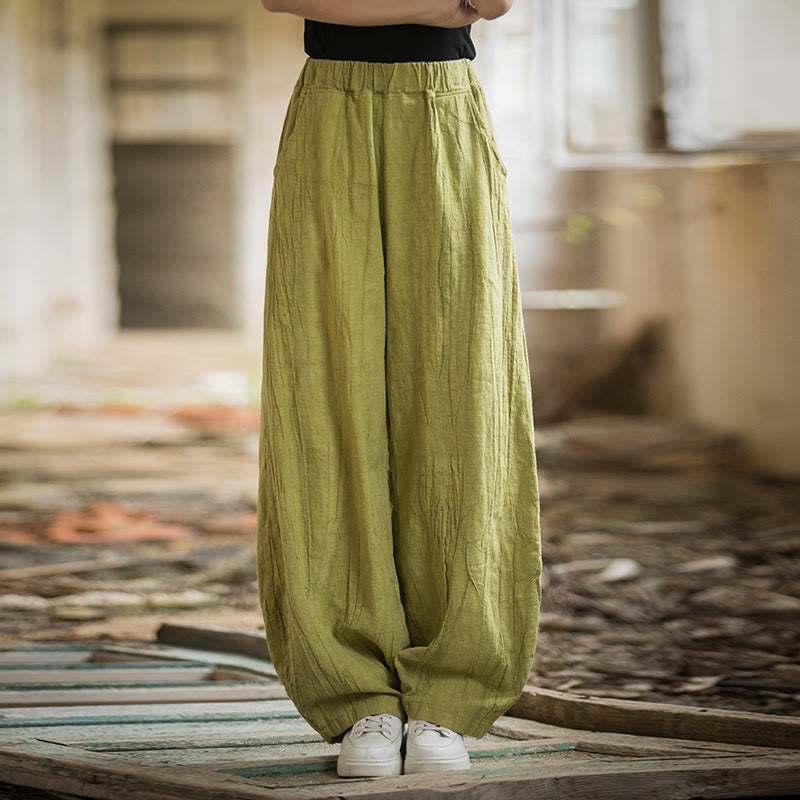 Breathable Hand-Dyed Loose Fit Yoga Harem Pants with Pockets