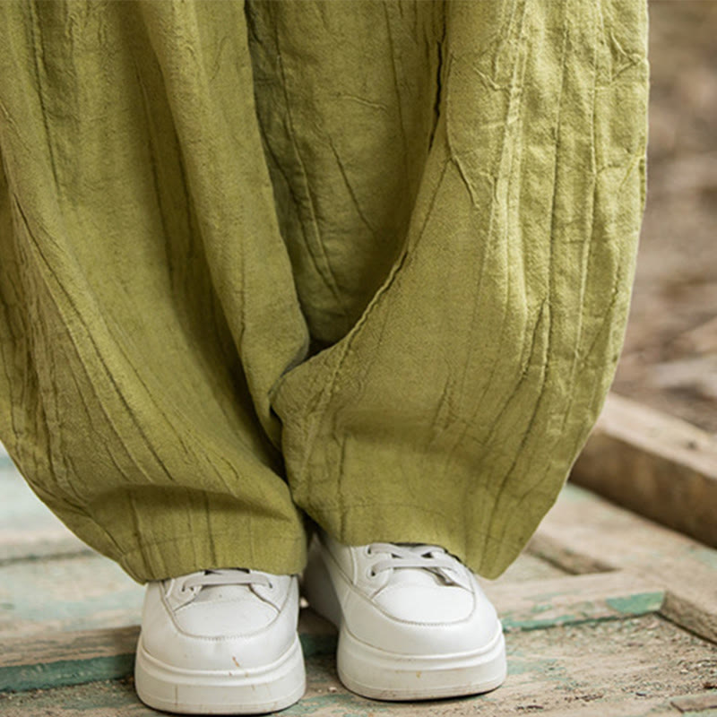 Breathable Hand-Dyed Loose Fit Yoga Harem Pants with Pockets