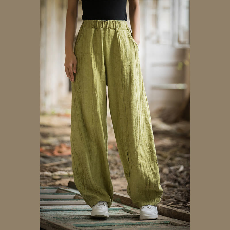 Breathable Hand-Dyed Loose Fit Yoga Harem Pants with Pockets