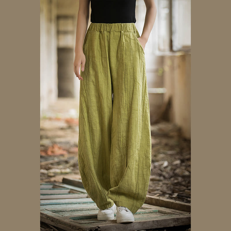 Breathable Hand-Dyed Loose Fit Yoga Harem Pants with Pockets