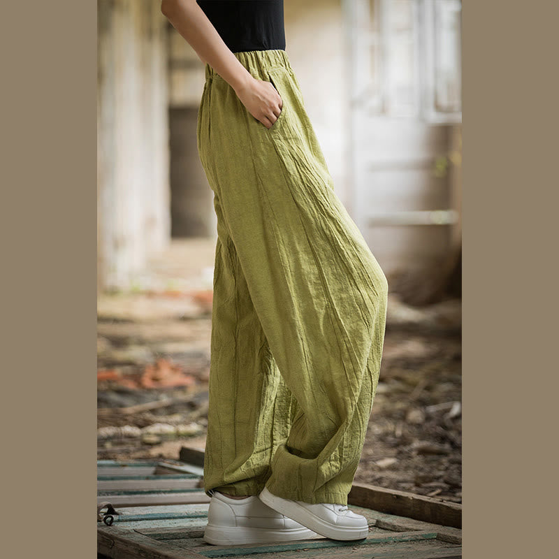 Breathable Hand-Dyed Loose Fit Yoga Harem Pants with Pockets