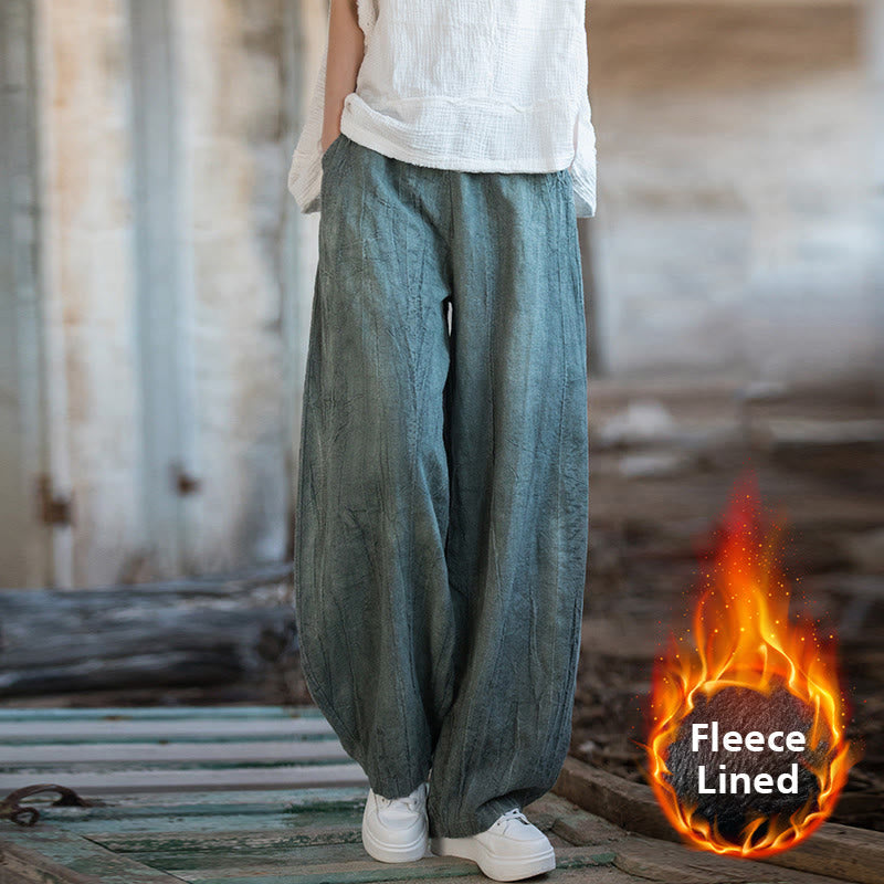 Breathable Hand-Dyed Loose Fit Yoga Harem Pants with Pockets