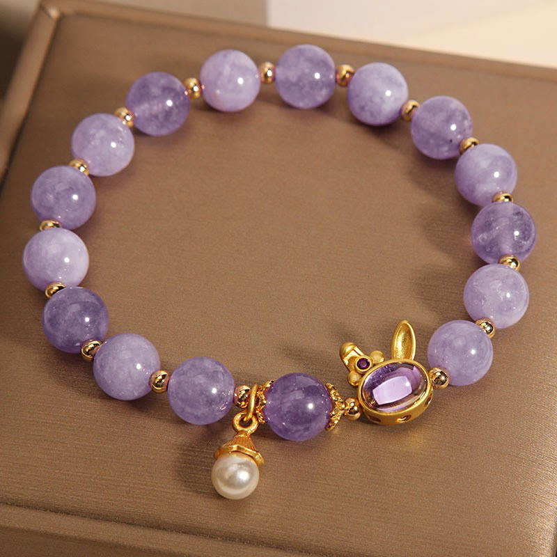 Natural Purple Quartzite Rabbit Happiness Bracelet
