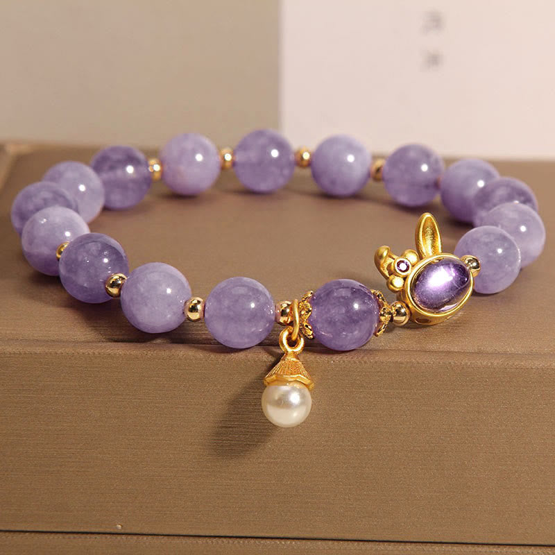 Natural Purple Quartzite Rabbit Happiness Bracelet