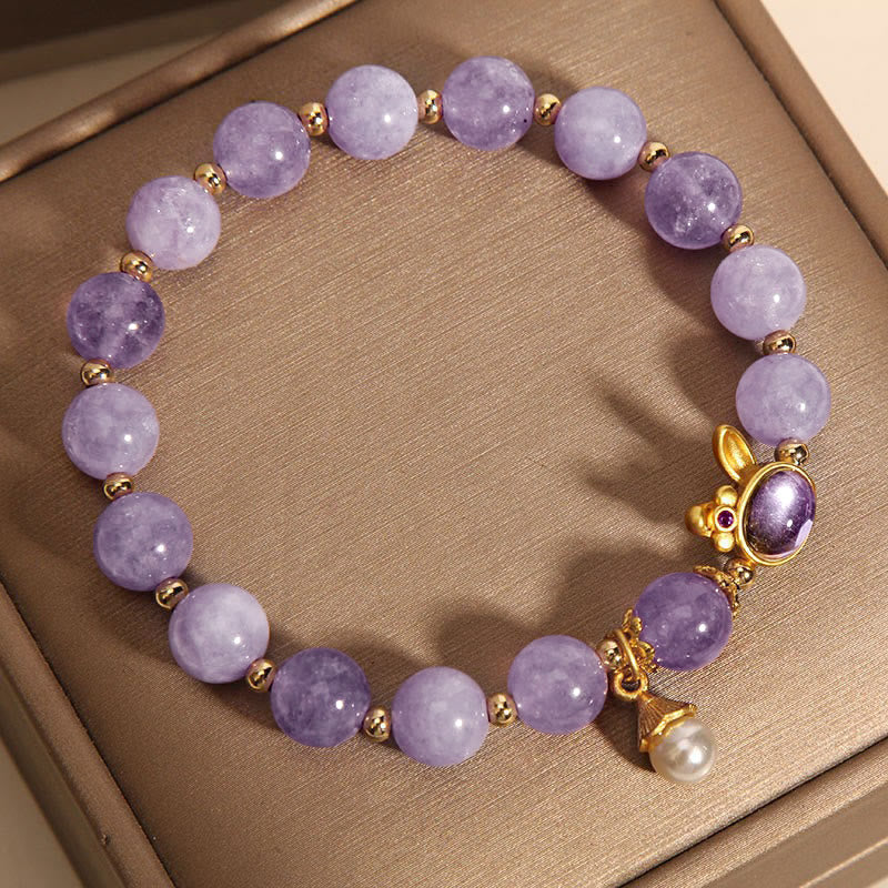 Natural Purple Quartzite Rabbit Happiness Bracelet