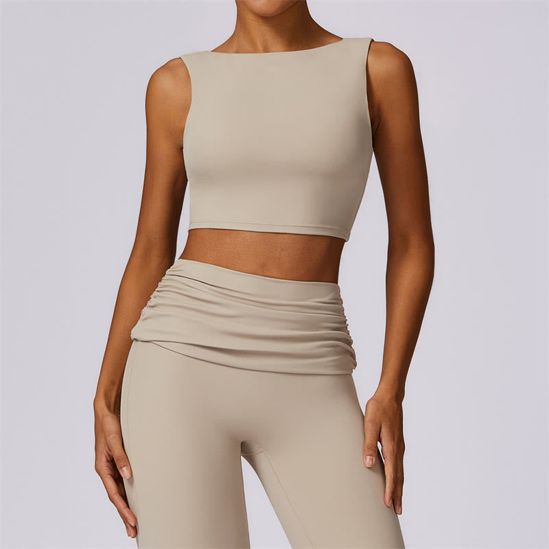 Stretch Backless Tank and Flared Meditation Set