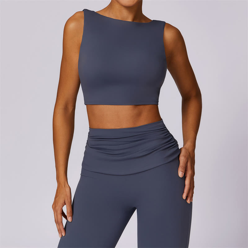 Stretch Backless Tank and Flared Meditation Set
