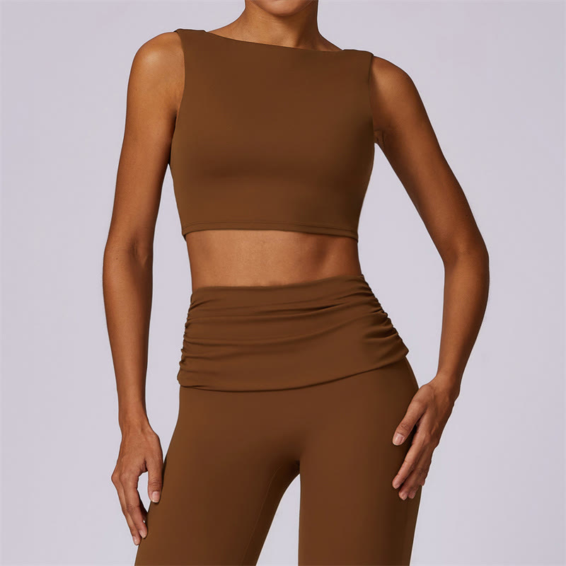 Stretch Backless Tank and Flared Meditation Set