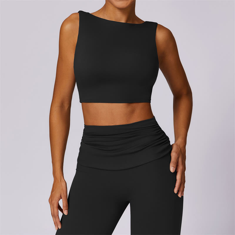 Stretch Backless Tank and Flared Meditation Set