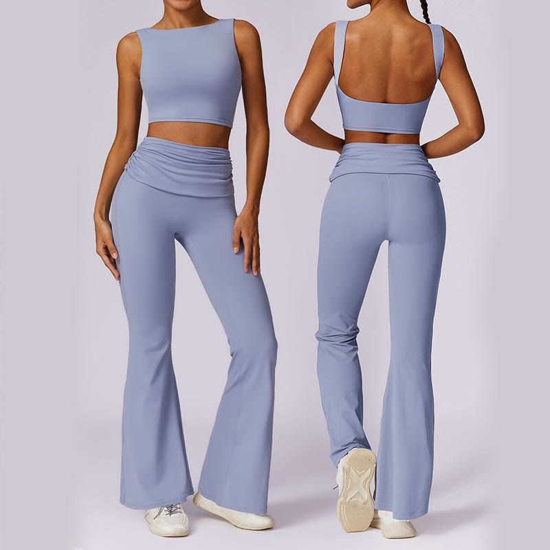 Stretch Backless Tank and Flared Meditation Set