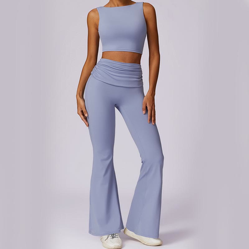 Stretch Backless Tank and Flared Meditation Set