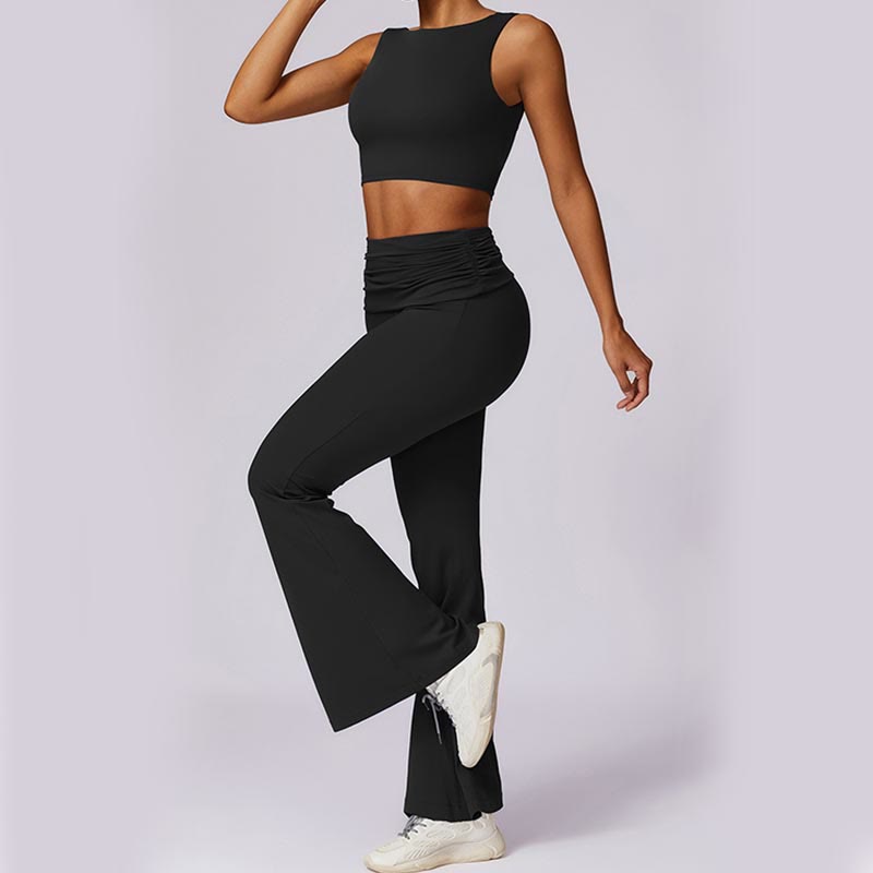 Stretch Backless Tank and Flared Meditation Set