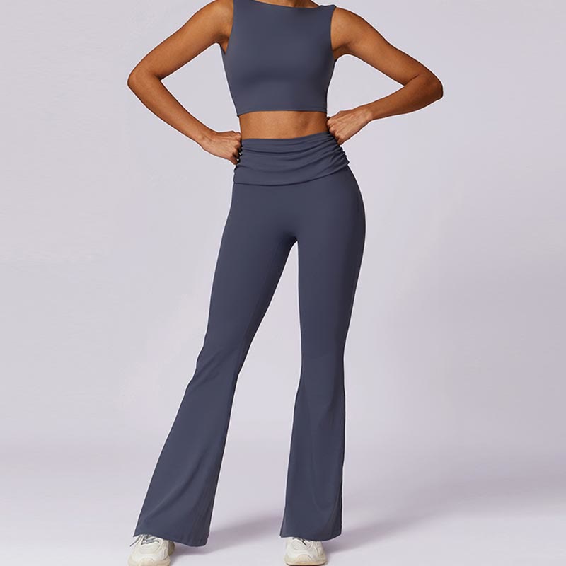 Stretch Backless Tank and Flared Meditation Set