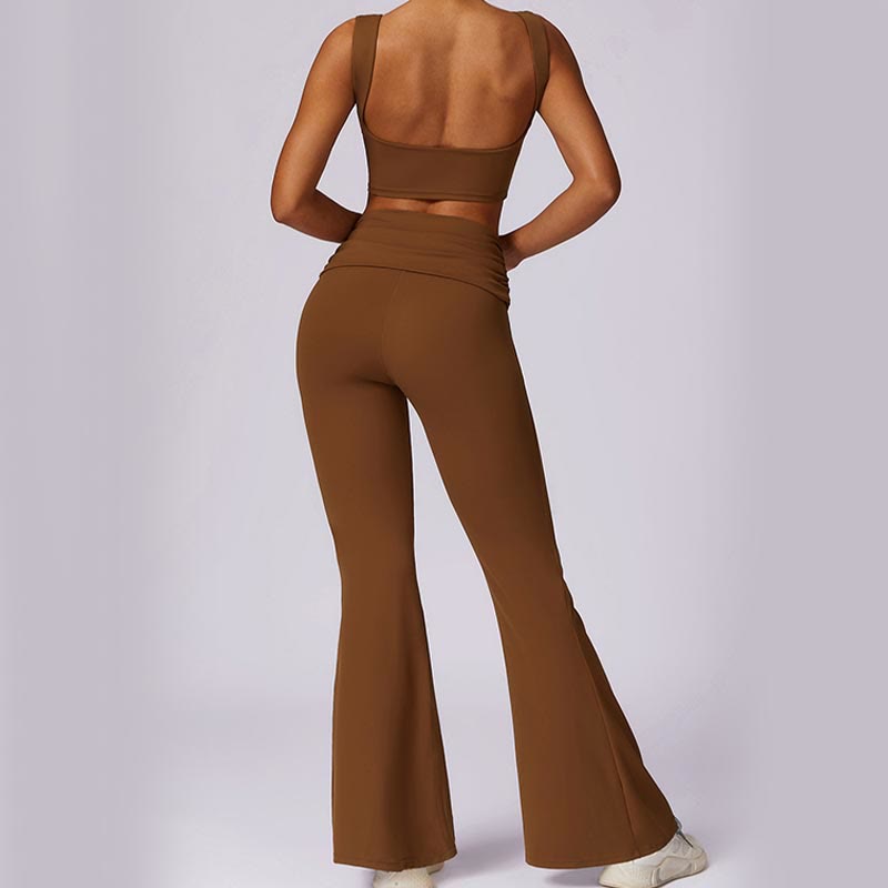 Stretch Backless Tank and Flared Meditation Set