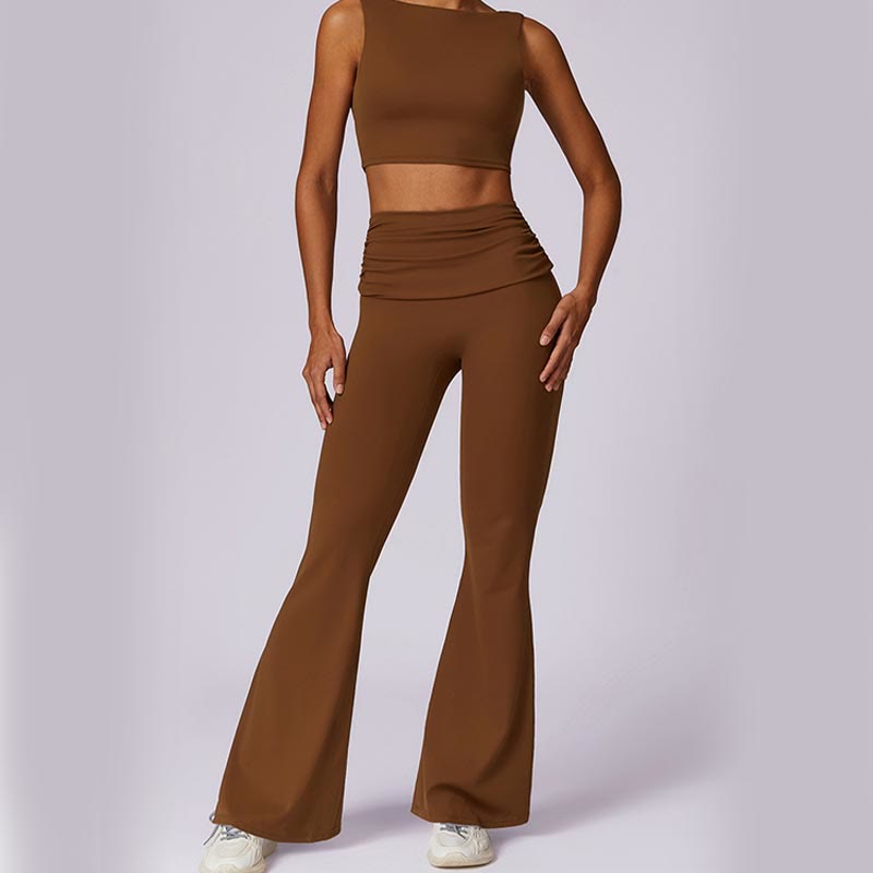 Stretch Backless Tank and Flared Meditation Set