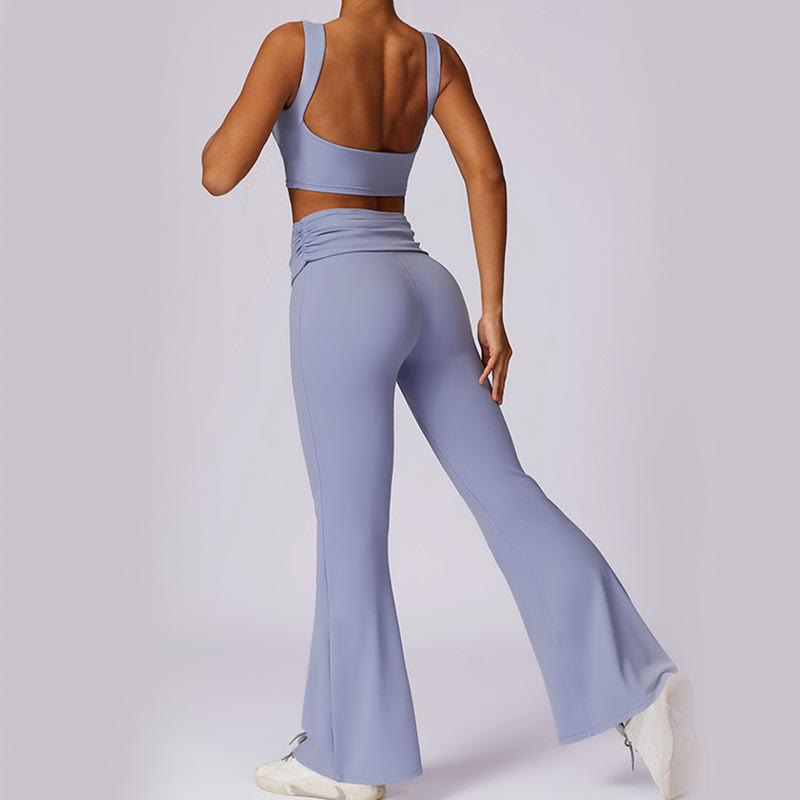 Stretch Backless Tank and Flared Meditation Set