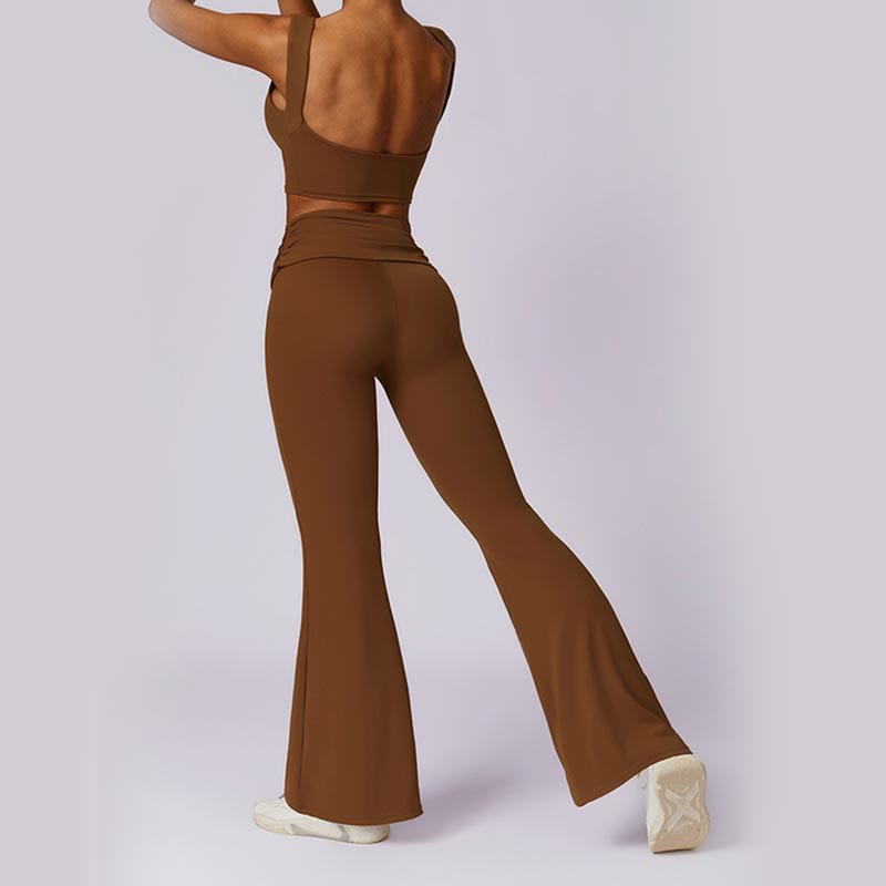 Stretch Backless Tank and Flared Meditation Set