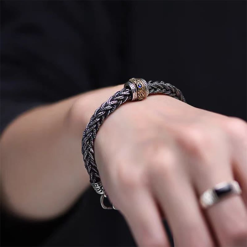 Tibetan Twisted Design Copper Wealth Buckle Rotatable Bracelet (Extra 35% Off | USE CODE: FS35)