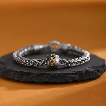 Tibetan Twisted Design Copper Wealth Buckle Rotatable Bracelet (Extra 35% Off | USE CODE: FS35)