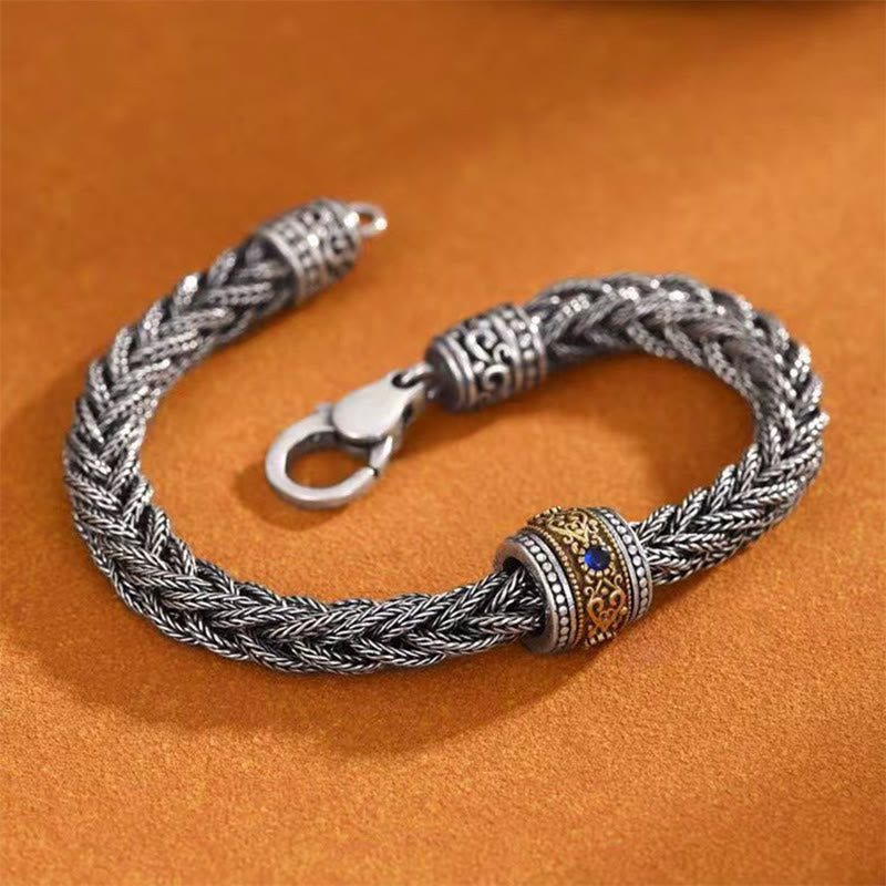 Tibetan Twisted Design Copper Wealth Buckle Rotatable Bracelet (Extra 35% Off | USE CODE: FS35)