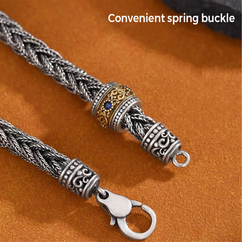 Tibetan Twisted Design Copper Wealth Buckle Rotatable Bracelet (Extra 35% Off | USE CODE: FS35)