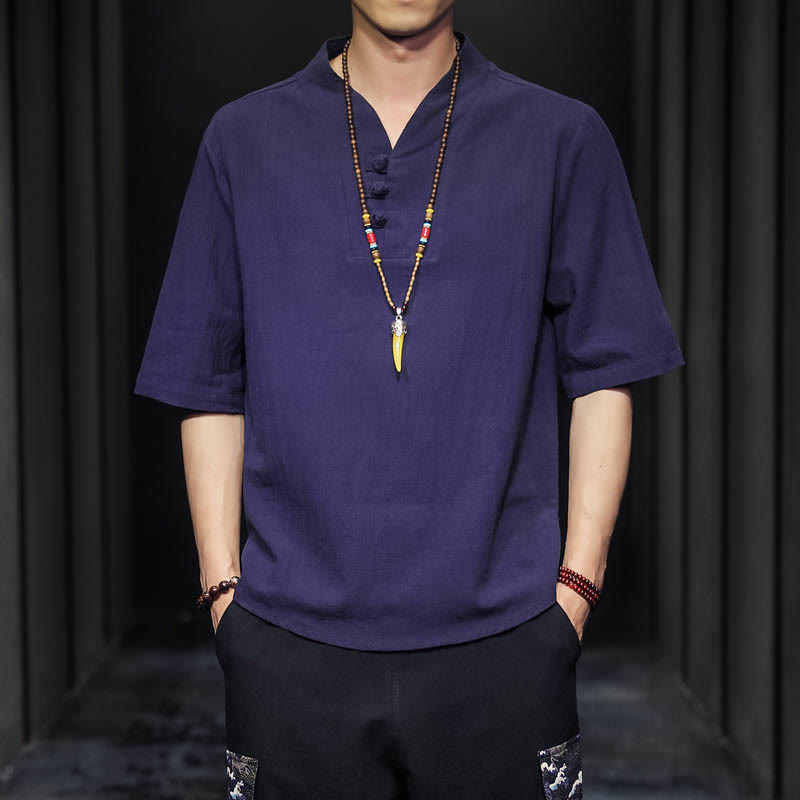 Casual Summer Half Sleeve Shirt Cotton Men Clothing