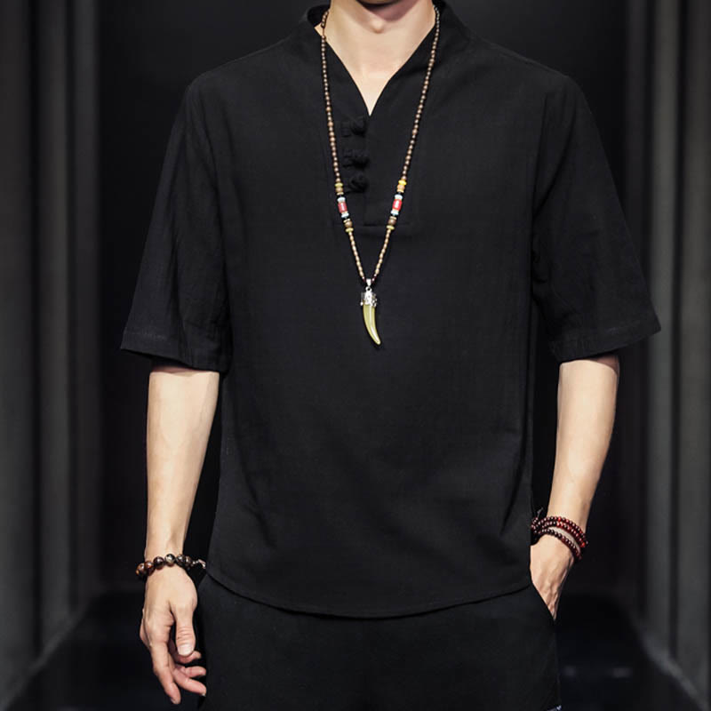 Casual Summer Half Sleeve Shirt Cotton Men Clothing