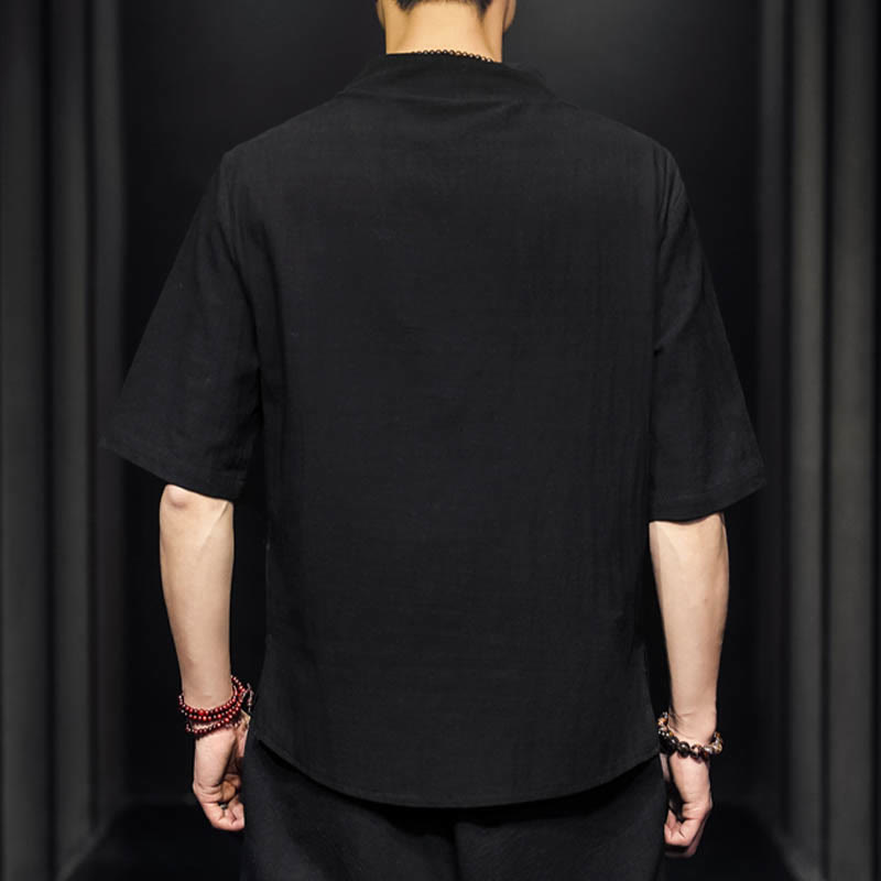 Casual Summer Half Sleeve Shirt Cotton Men Clothing