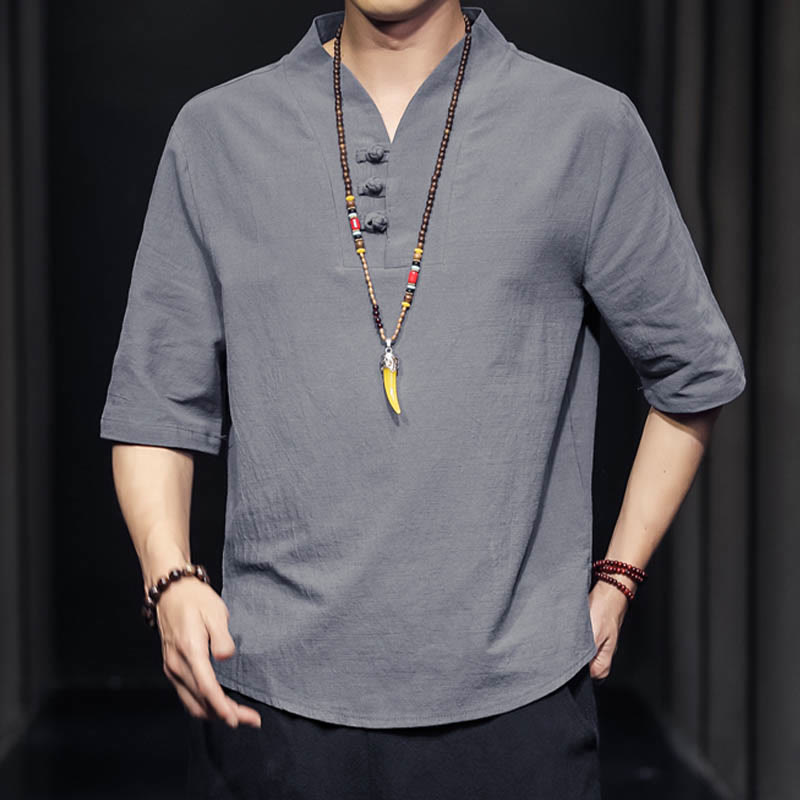 Casual Summer Half Sleeve Shirt Cotton Men Clothing