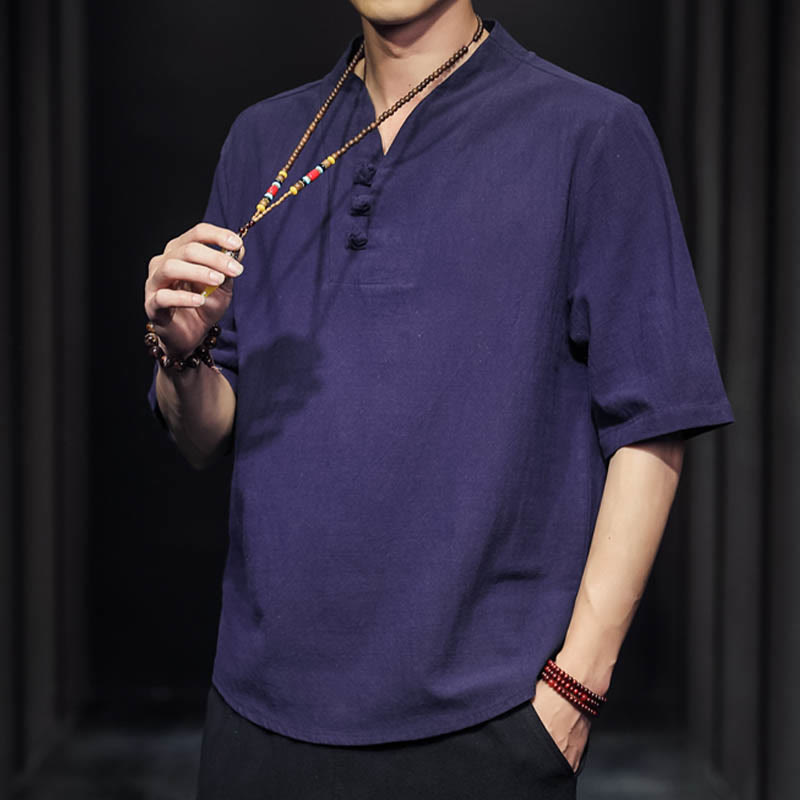 Casual Summer Half Sleeve Shirt Cotton Men Clothing