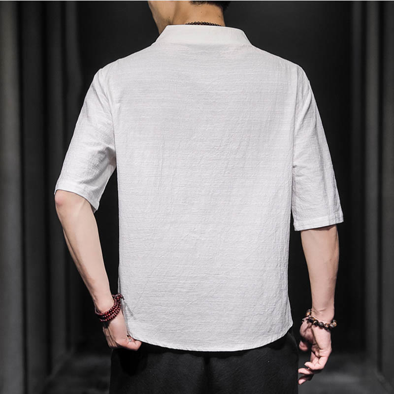 Casual Summer Half Sleeve Shirt Cotton Men Clothing