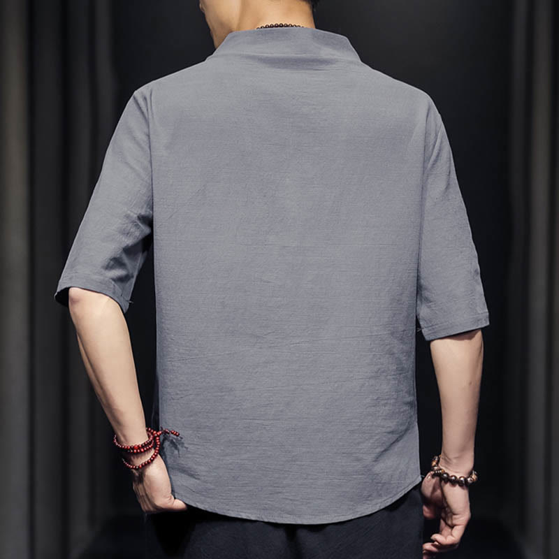Casual Summer Half Sleeve Shirt Cotton Men Clothing