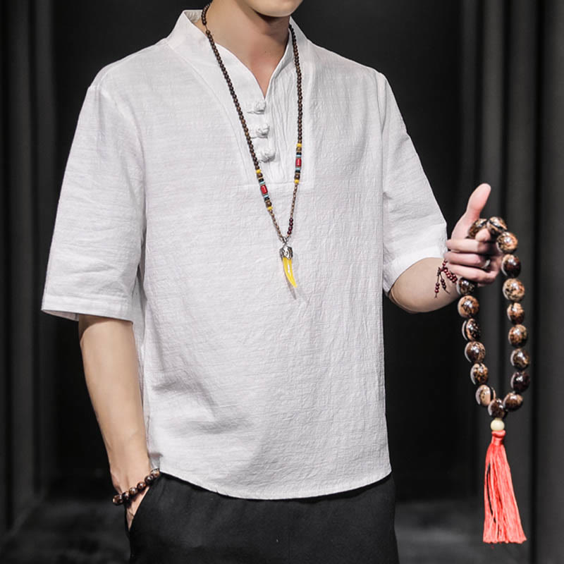 Casual Summer Half Sleeve Shirt Cotton Men Clothing