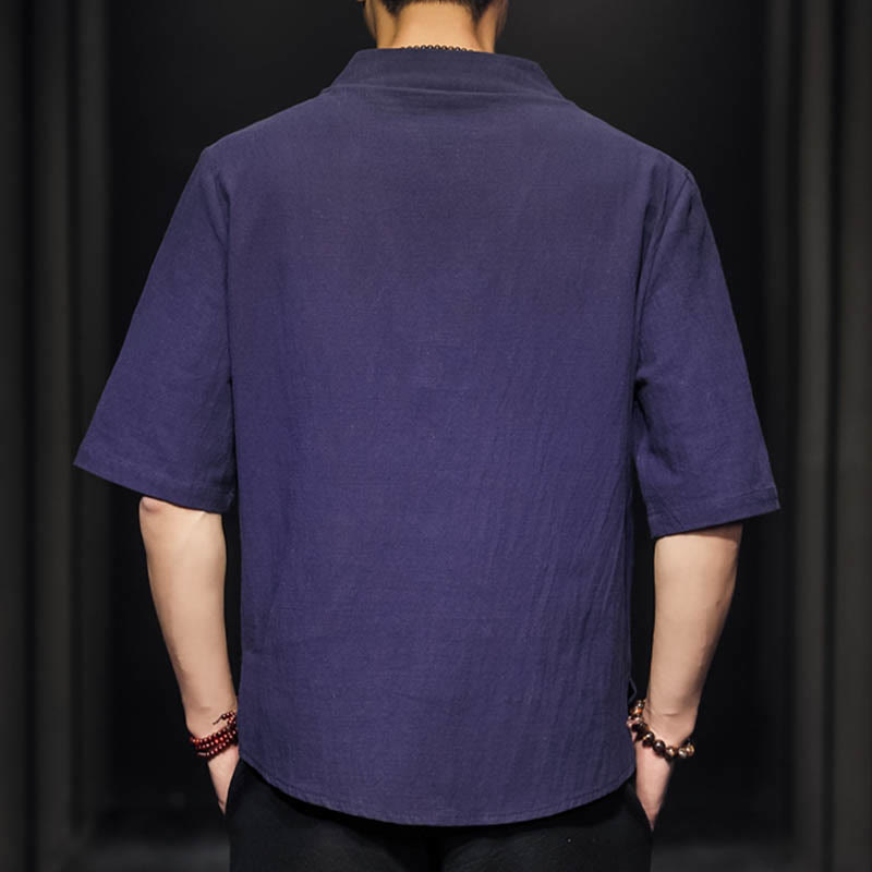 Casual Summer Half Sleeve Shirt Cotton Men Clothing