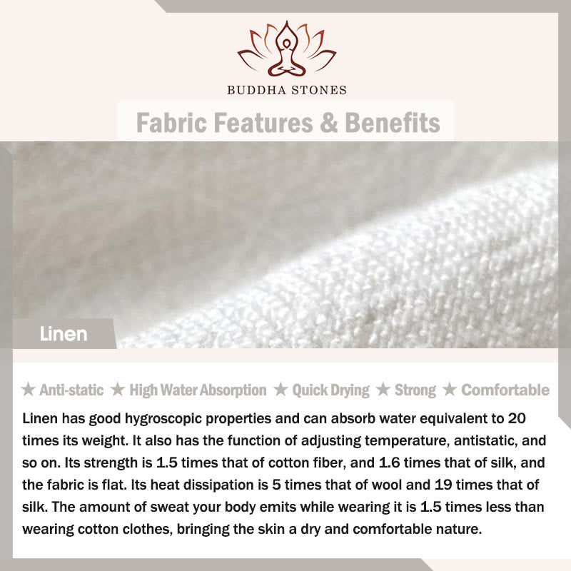 V-Neck Men's Linen Long Sleeve Shirt Zen Clothing