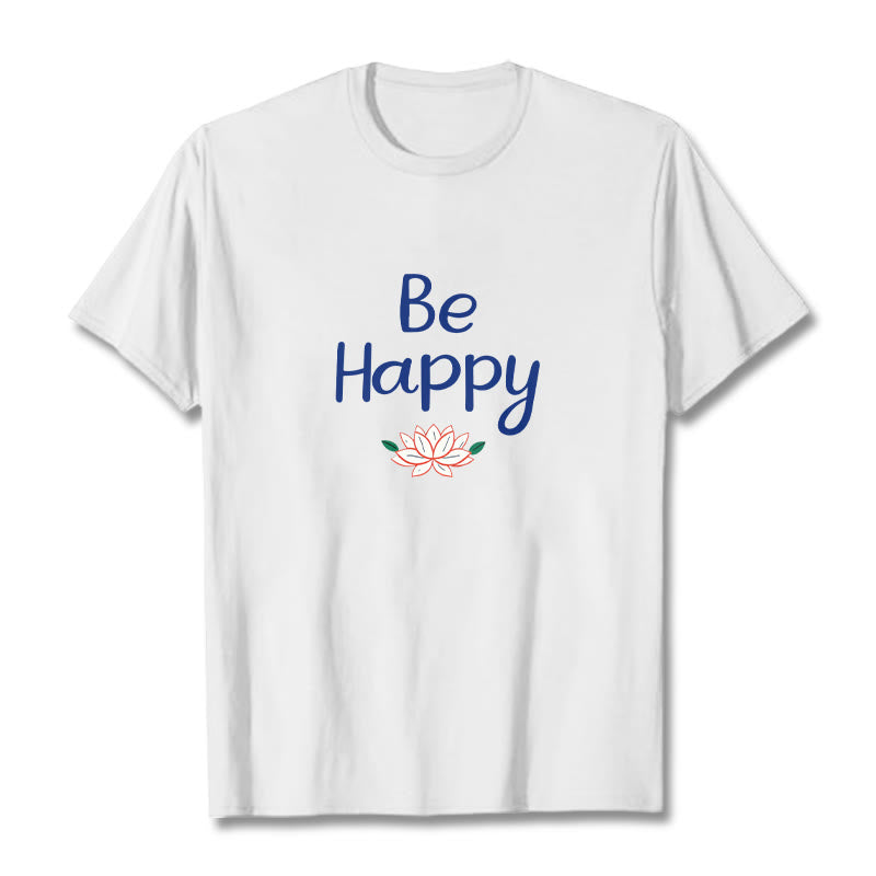 Tactile Cotton Crewneck Lotus Meditation Tee