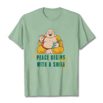 Tactile Cotton Crew Neck Mindful Graphic T-Shirt